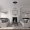 Ekena Millwork Leandros Ceiling Medallion (Fits Canopies up to 5"), 33 1/8"OD x 3 1/2"ID x 1 3/8"P, Midnight Dream CM33LEMDF - alternate 2